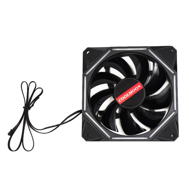 Fans & Coolings 12cm Computer Case Fan ABS Chassis RGB Adjust Remote Control Controller Accessories LED Lamp Anti-vibration Low Noise PC Coo