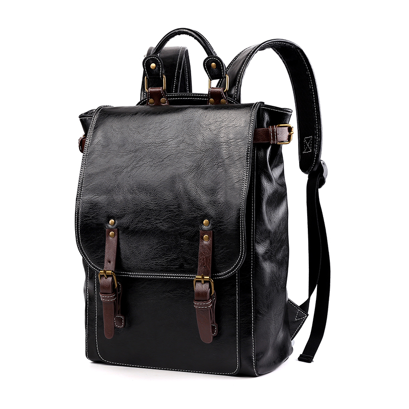 High Quality Pu Leather Men Backpack Waterproof Travel Laptop Rucksack Fashion School Bag For Teenage Boys Male Shoulder Mochila, Black
High Quality Pu Leather Men Backpack Waterproof Travel Laptop Rucksack Fashion School Bag For Teenage Boys Male Shoulder Mochila, Black