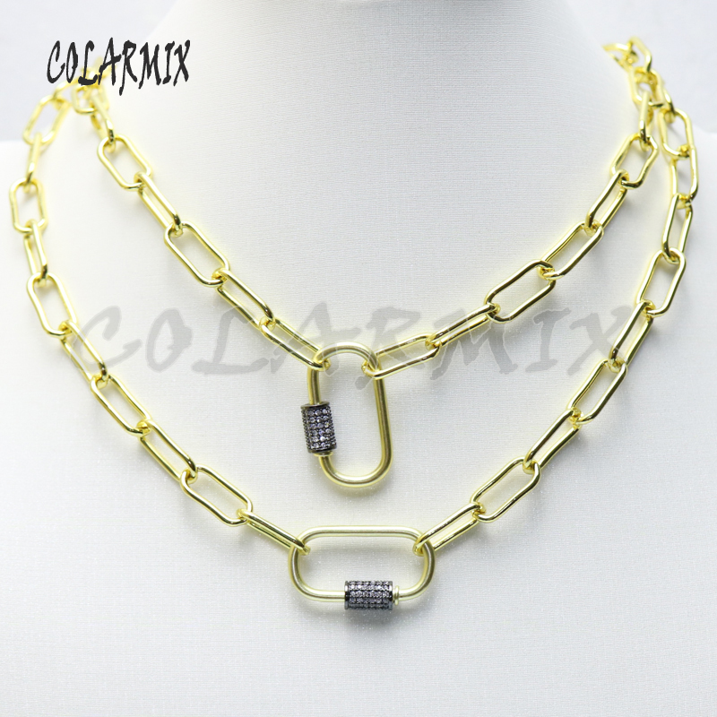4strands Oval clasp necklace not fade color necklace big link chain fashion jewelry accessories for women 50979
4strands Oval clasp necklace not fade color necklace big link chain fashion jewelry accessories for women 50979
