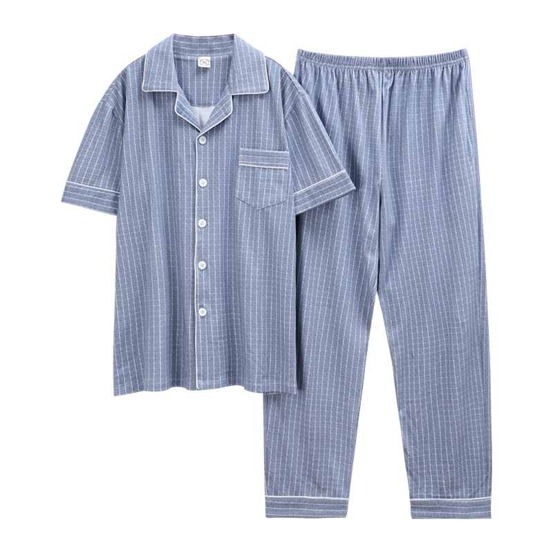 2020 Smart Casual New Turn Down Collar Pajamas Sets Mens Pajama Set Homesuit Homeclothes Sleepwear Short Sleeve Long Pants Plaid, 8127
2020 Smart Casual New Turn Down Collar Pajamas Sets Mens Pajama Set Homesuit Homeclothes Sleepwear Short Sleeve Long Pants Plaid, 8127