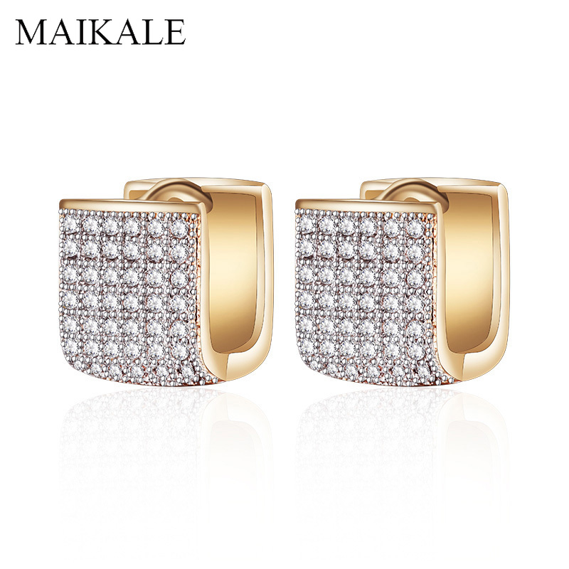 MAIKALE Luxury U-shape Cubic Zirconia Stud Earrings Fo Women Gold Silver Color Temperament Earrings Korean Charm Jewelry Gifts
MAIKALE Luxury U-shape Cubic Zirconia Stud Earrings Fo Women Gold Silver Color Temperament Earrings Korean Charm Jewelry Gifts