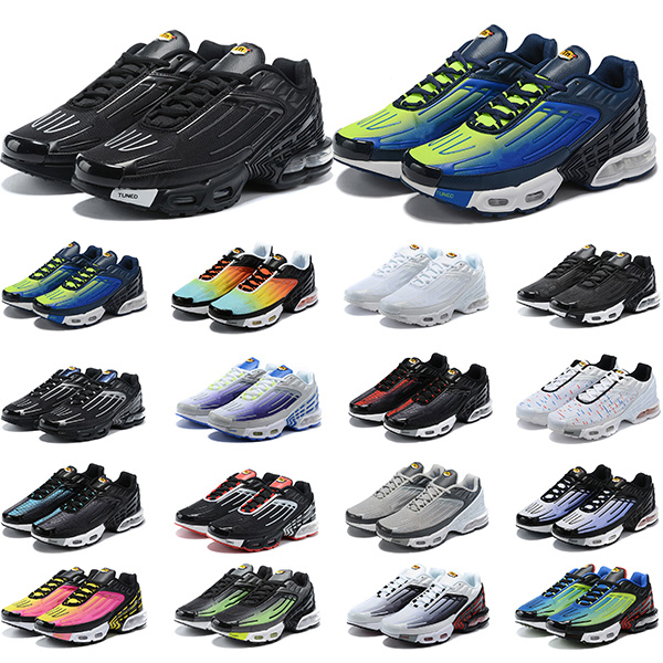 WITH BOX Designer High Quality Tn Plus 3 III Tuned Running Shoes Men Women Chaussures Triple White Black Hyper Blue OG Neon Mens Womens Sneakers Sports, 5 og 39-45
WITH BOX Designer High Quality Tn Plus 3 III Tuned Running Shoes Men Women Chaussures Triple White Black Hyper Blue OG Neon Mens Womens Sneakers Sports, 5 og 39-45