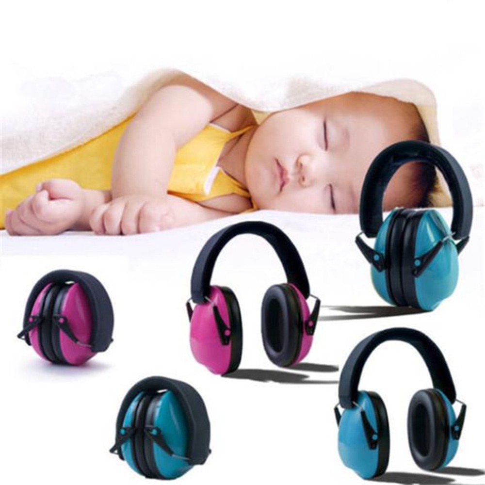 Kids Ear muffs Hearing Protector Adjustable Foldable Headband Ear Defenders For Baby Soundproof Anti-noise Earmuffs Headset