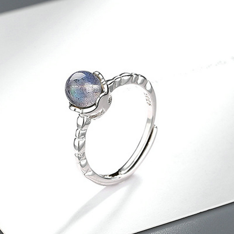 River Women Ring Silver Color Fashion Jewelry Adjustable Female Moon Stone Bead Rings Girl Friend Birthday Gifts
River Women Ring Silver Color Fashion Jewelry Adjustable Female Moon Stone Bead Rings Girl Friend Birthday Gifts