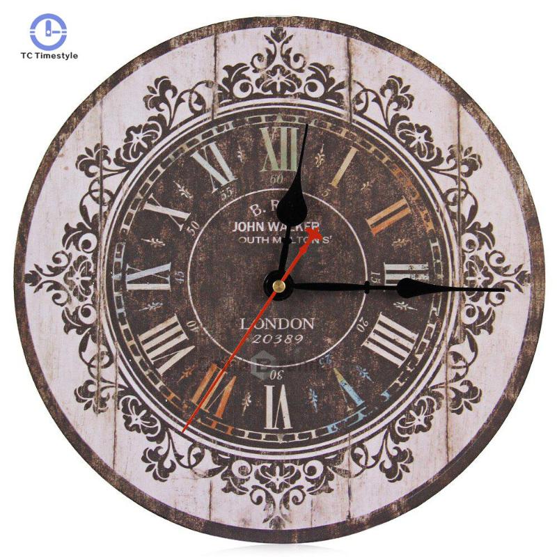Wall Clock Silent Retro Wooden Decorative Round Hours Antique Vintage Rustic Wall Clocks Hight Quality Hanging Watch
Wall Clock Silent Retro Wooden Decorative Round Hours Antique Vintage Rustic Wall Clocks Hight Quality Hanging Watch