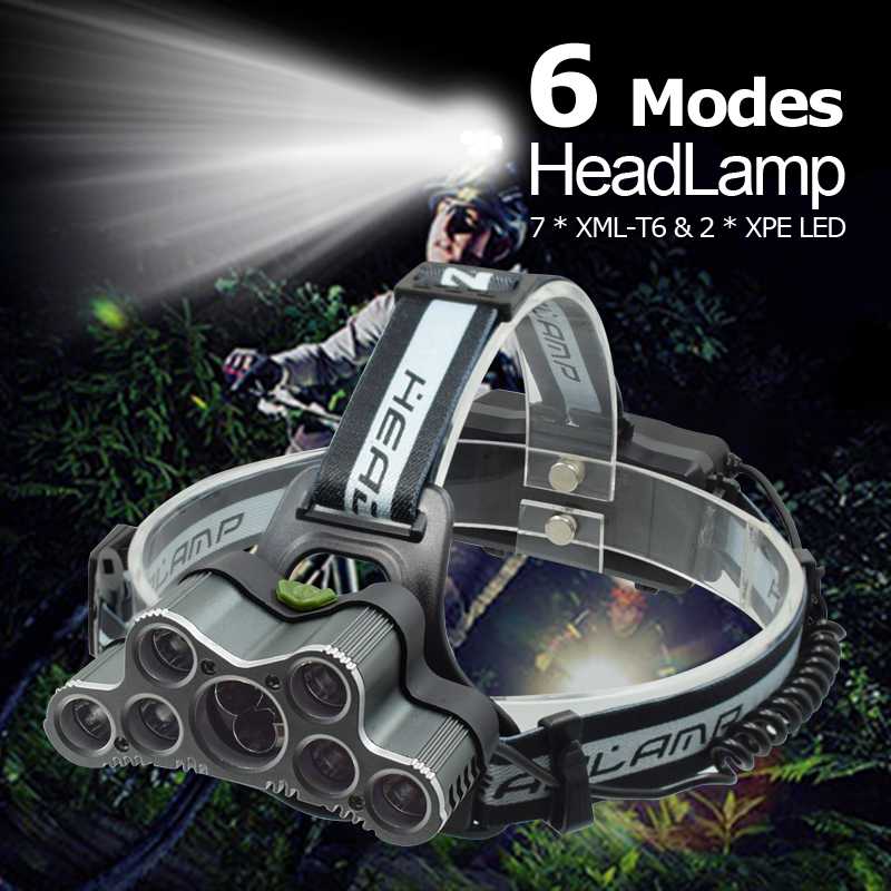Rechargeable XML T6 Frontal Headlamp Powerful Super Bright 6 Modes Headlight Portable Rotatable Camping Fishing Torch-lamp
Rechargeable XML T6 Frontal Headlamp Powerful Super Bright 6 Modes Headlight Portable Rotatable Camping Fishing Torch-lamp