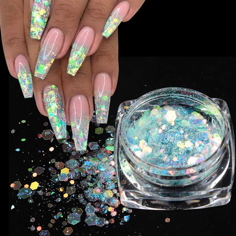 6 Boxes/set Mermaid Glitter Flakes Sparkly Hexagon 3D Spangles Sequins Colorful DIY Nail Art Decor Polish Manicure Accessories
6 Boxes/set Mermaid Glitter Flakes Sparkly Hexagon 3D Spangles Sequins Colorful DIY Nail Art Decor Polish Manicure Accessories