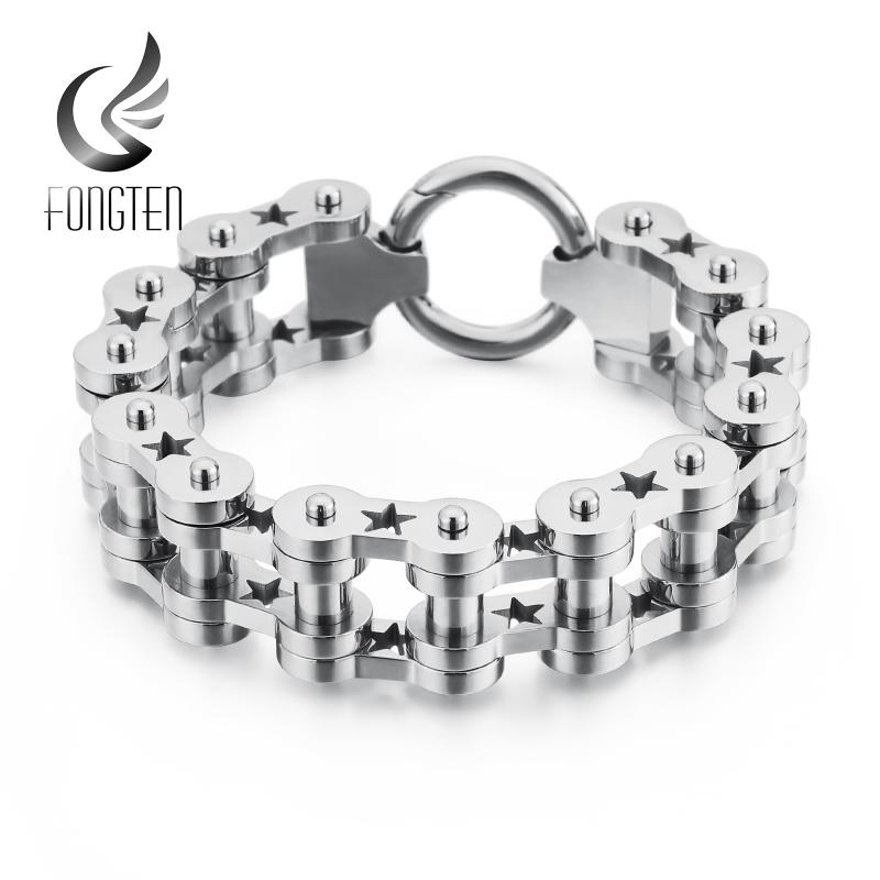 Fongten Biker Chain Bracelet Men Stainless Steel Black Cuff Punk Box Bangle Man Fashion Jewelry 
Fongten Biker Chain Bracelet Men Stainless Steel Black Cuff Punk Box Bangle Man Fashion Jewelry