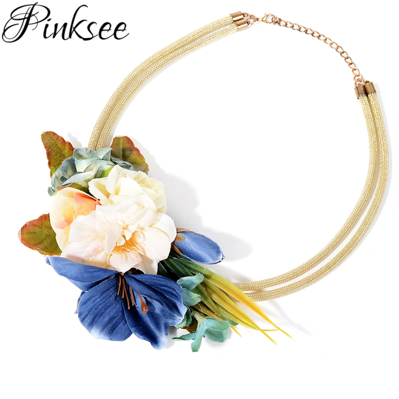 Pinksee 2020 Sweet Elegant Fabric Lily Flower Choker Women Girls Bohemian Fashion Plant Clavicle Double Chain Jewelry Gift
Pinksee 2020 Sweet Elegant Fabric Lily Flower Choker Women Girls Bohemian Fashion Plant Clavicle Double Chain Jewelry Gift