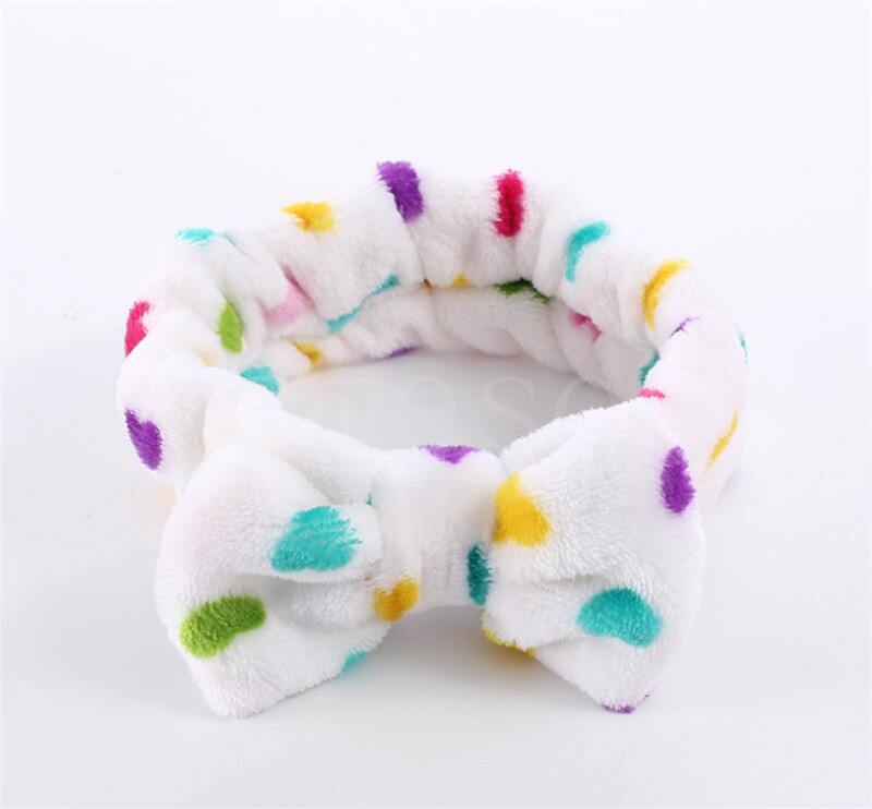18 style Coral Fleece Soft Bow Headbands For Women Girls Washing Face Sweet Turban Makeup Hair Bands Headwear Hair Accessories DA988