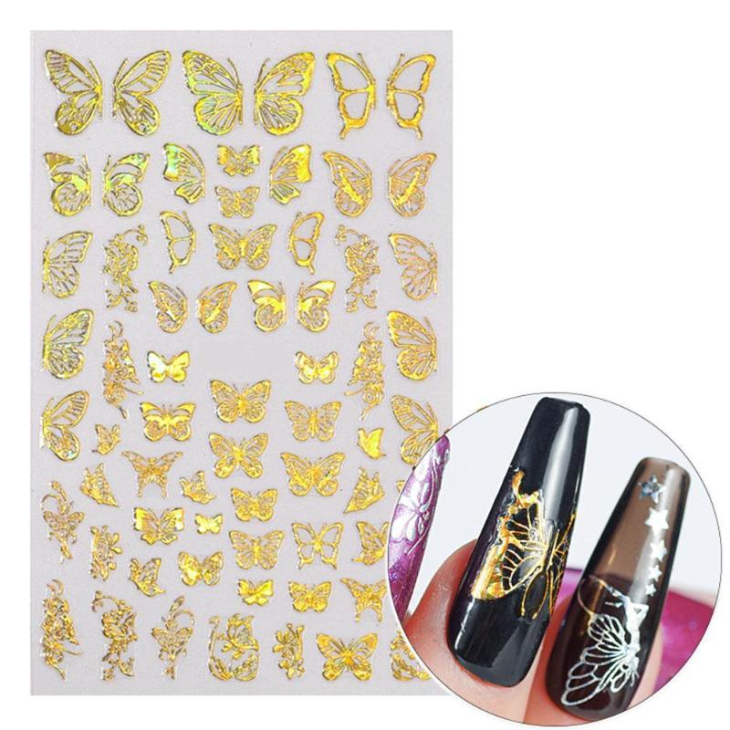 1pc Bronzing Laser Butterfly Nail Sticker Waterproof Butterfly Gold Decals Nail Decorations Thin Art Silver Acces Q6B4
1pc Bronzing Laser Butterfly Nail Sticker Waterproof Butterfly Gold Decals Nail Decorations Thin Art Silver Acces Q6B4