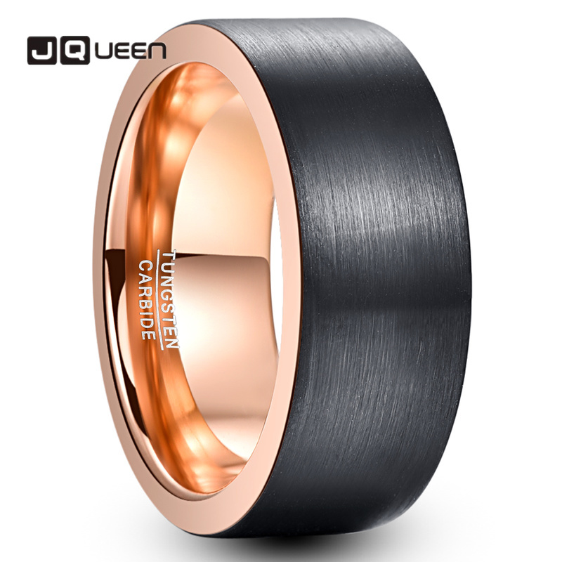 Hot Sell Male Black Classic Tungsten Steel Ring Knuckle Bague Inner Rose Gold Color Man Tungsten Engagement Ring Jewelry
Hot Sell Male Black Classic Tungsten Steel Ring Knuckle Bague Inner Rose Gold Color Man Tungsten Engagement Ring Jewelry