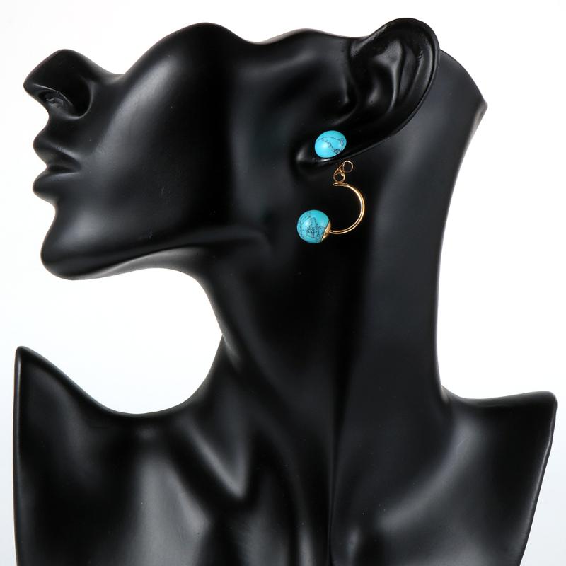 Women Girls Natural Round Beads C Shape Earring Stud Tiger Eye Onyx Turquoises Opal 10mm Gem Stone Pierced Push Ear Cuff Jewelry
Women Girls Natural Round Beads C Shape Earring Stud Tiger Eye Onyx Turquoises Opal 10mm Gem Stone Pierced Push Ear Cuff Jewelry