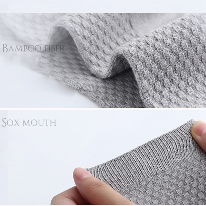 10 Pairs/lot Men Bamboo Fiber Socks Hot Compression autumn Long black Business Casual Man Dress Sock Gifts Plus Size 43-46 200924