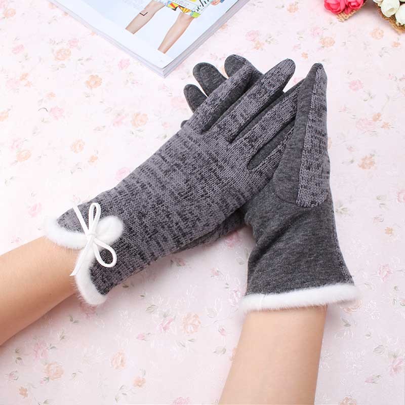 New Arrivial Elegant Women's Cashmere Winter Gloves Warm Bowknot Windproof Mittens Wool Warm Bow Pom guantes
New Arrivial Elegant Women's Cashmere Winter Gloves Warm Bowknot Windproof Mittens Wool Warm Bow Pom guantes