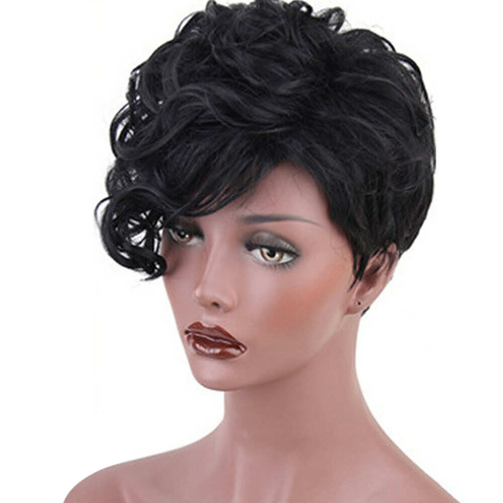 Women Fashion Short Curly Full Wig Natural Synthetic Hair Punks Cosplay Party US