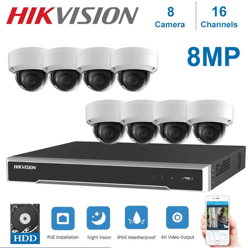 4K Network Hikvision 16 Channel POE NVR Video Surveillance and 8 -Piece POE 8MP Dome Night Vision Camera Kit
4K Network Hikvision 16 Channel POE NVR Video Surveillance and 8 -Piece POE 8MP Dome Night Vision Camera Kit