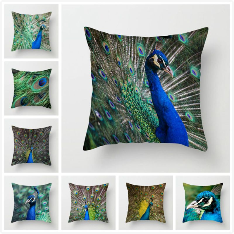 Fuwatacchi Blue Peacock Throw Pillow Cover 45X45cm Animal Cushion Cover Bird Flowers Printing Peach Skin Velvet Cushion, Pc07730
Fuwatacchi Blue Peacock Throw Pillow Cover 45X45cm Animal Cushion Cover Bird Flowers Printing Peach Skin Velvet Cushion, Pc07730