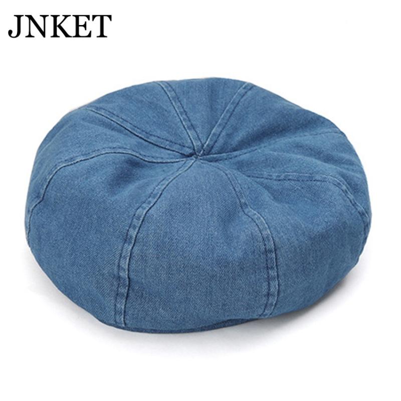 JNKET New Retro Women Denim Beret Hat Octagonal Cap Beanies Hat Brimless Leisure Painter Pumpkin Casquette, Light blue
JNKET New Retro Women Denim Beret Hat Octagonal Cap Beanies Hat Brimless Leisure Painter Pumpkin Casquette, Light blue