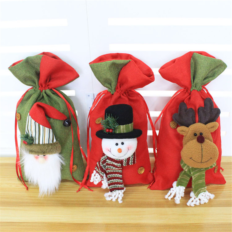 50Pcs Santa Claus Snowman Deer 3 Styles Non-woven Fabrics Candy Gift Bags XMAS Apple Bag Christmas Party Decoration Supplies
50Pcs Santa Claus Snowman Deer 3 Styles Non-woven Fabrics Candy Gift Bags XMAS Apple Bag Christmas Party Decoration Supplies