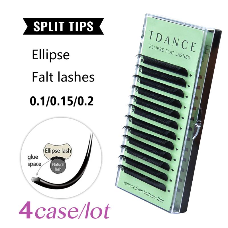 TDANCE 4cases/lot Flat Ellipse Eyelash Extensions split tips ellipse shaped natural light false eyelashes
TDANCE 4cases/lot Flat Ellipse Eyelash Extensions split tips ellipse shaped natural light false eyelashes