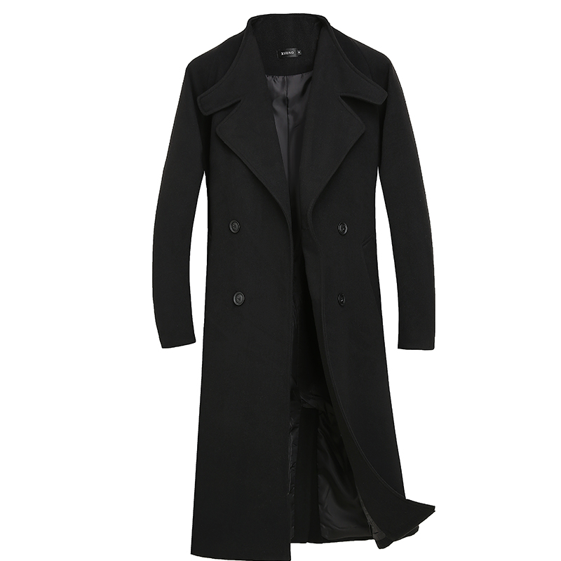 2020 Autumn and Winter New Mens Solid Color Casual Business Woolen Coats / Mens High-end Brand Slim Long Woolen Coat Male Jacket, Black
2020 Autumn and Winter New Mens Solid Color Casual Business Woolen Coats / Mens High-end Brand Slim Long Woolen Coat Male Jacket, Black