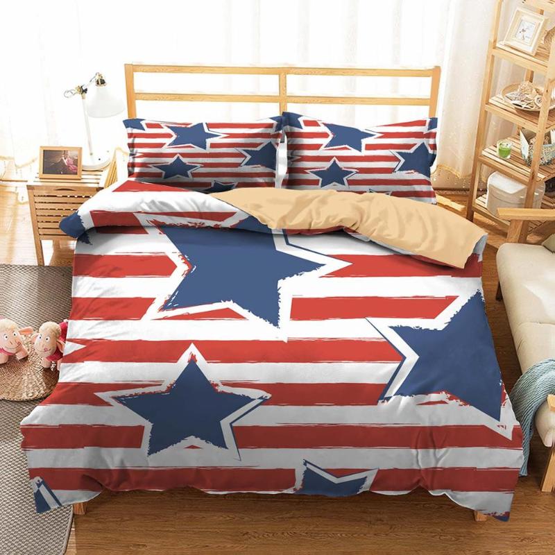 Double Bed Coverlet Home Textiles Blue Star Red Check Pattern Bedding Clothes with Pillowcases King Queen Size
Double Bed Coverlet Home Textiles Blue Star Red Check Pattern Bedding Clothes with Pillowcases King Queen Size