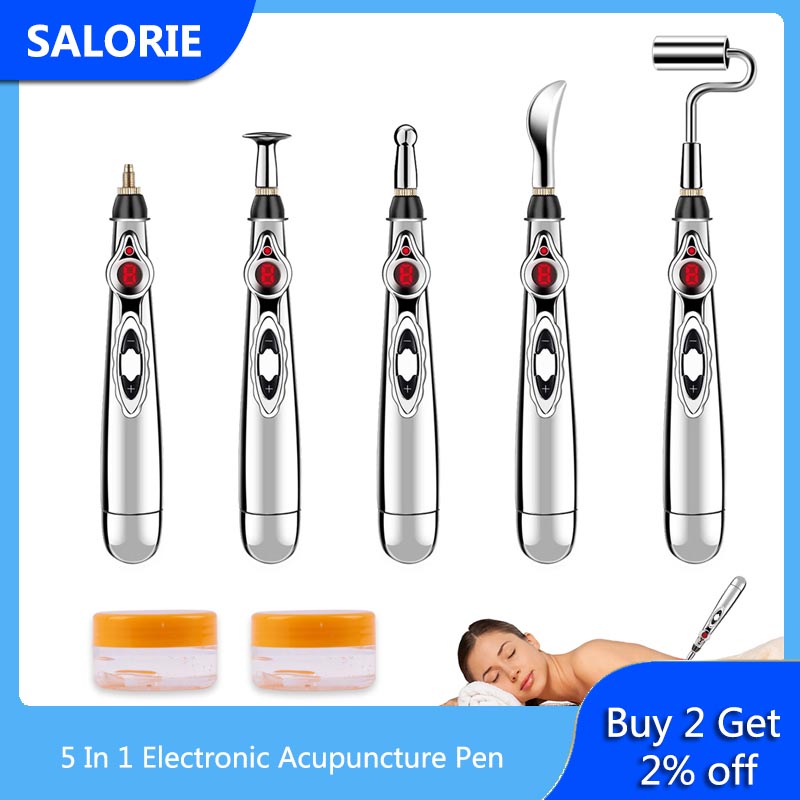 Laser Acupuncture Pen 5 In1 Massage Pen Meridian Energy Pens Acupuncture Point Detector Face massage tool Therapy Health Care
Laser Acupuncture Pen 5 In1 Massage Pen Meridian Energy Pens Acupuncture Point Detector Face massage tool Therapy Health Care