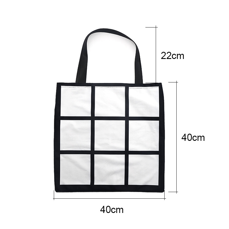 Sublimation Grid Tote Bag Blank White DIY heat transfer shopping bag 9 panels Cloth Frabic reusable Storage gift bag handbag
Sublimation Grid Tote Bag Blank White DIY heat transfer shopping bag 9 panels Cloth Frabic reusable Storage gift bag handbag