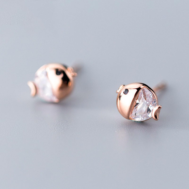100% 925 Sterling Silver Earring Cute Crystal Fish 1X1CM Tiny Stud Earrings For Women Girl Jewelry Anti Allergy Contracted Gift
100% 925 Sterling Silver Earring Cute Crystal Fish 1X1CM Tiny Stud Earrings For Women Girl Jewelry Anti Allergy Contracted Gift