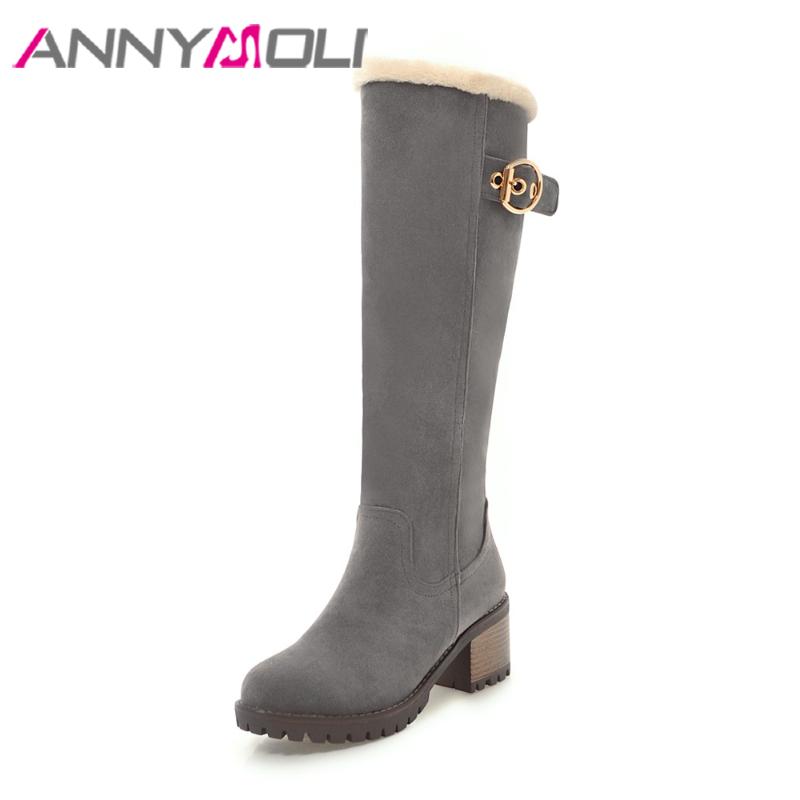 ANNYMOLI Women Tall Boots High Heels Knee High Boots Winter Warm Thick Heels Autumn Shoes New Buckle Yellow Zip Big Size 4-10.5, Black
ANNYMOLI Women Tall Boots High Heels Knee High Boots Winter Warm Thick Heels Autumn Shoes New Buckle Yellow Zip Big Size 4-10.5, Black