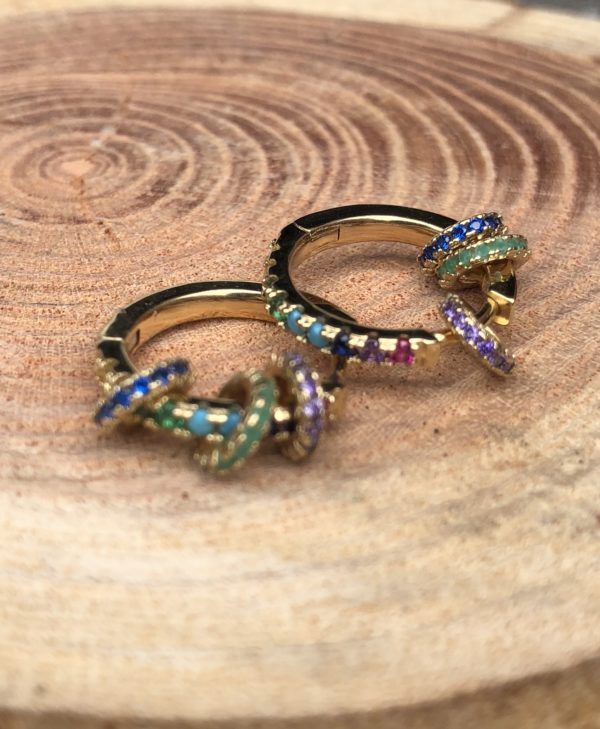 Small hoop with colorful cz circle floating beads unique fashion women girl mix cz color Huggie small hoop earring
Small hoop with colorful cz circle floating beads unique fashion women girl mix cz color Huggie small hoop earring
