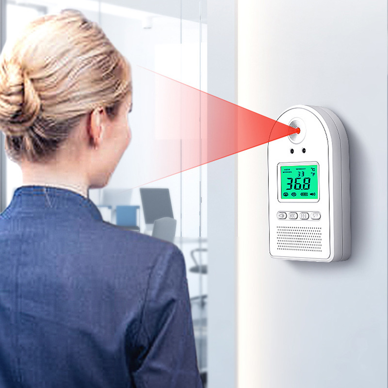 TCT 1pc K5 Digital Infrared Thermometer Measuring Instrument Non-contact Electronic Intelligent Voice Broadcast Body Temperature Tester