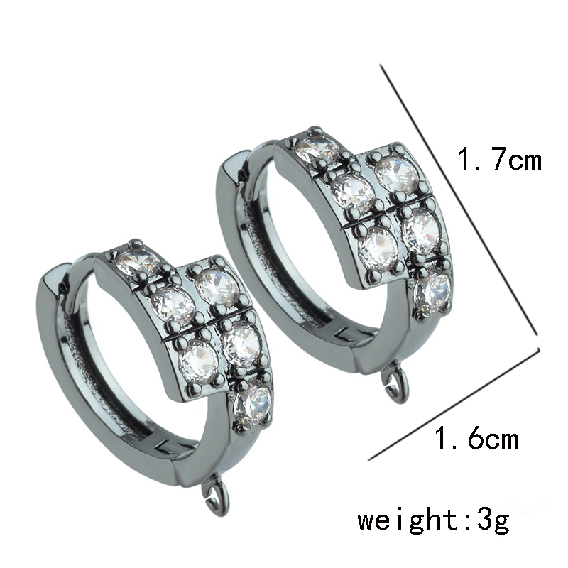 1 pair 16x17mm Brass Gold/Silver color Earring Hooks Accessories Crystal stud earrings hook for handmade Earrings Jewelry Making
1 pair 16x17mm Brass Gold/Silver color Earring Hooks Accessories Crystal stud earrings hook for handmade Earrings Jewelry Making