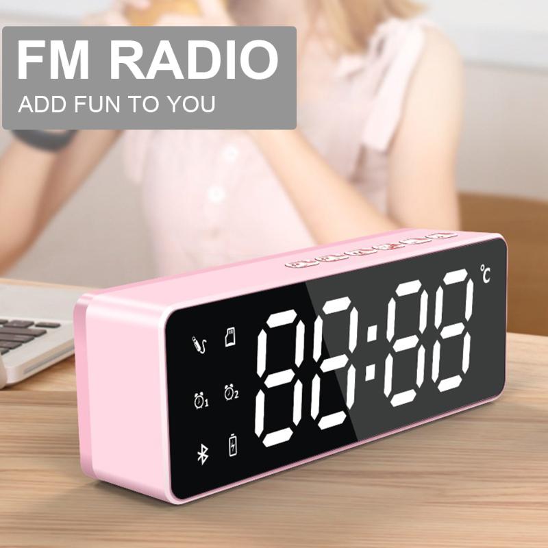 Digital Alarm Clock USB Charging Living Room FM Radio Mirror Type Large Screen Mini Bluetooth Speaker Temperature Display Stereo
Digital Alarm Clock USB Charging Living Room FM Radio Mirror Type Large Screen Mini Bluetooth Speaker Temperature Display Stereo