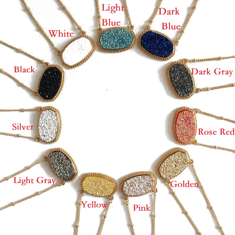 Pendant Necklaces Oval Style Necklace Gold Resin Druzy Drusy Designer Brand Jewelry For Women Girls1
Pendant Necklaces Oval Style Necklace Gold Resin Druzy Drusy Designer Brand Jewelry For Women Girls1
