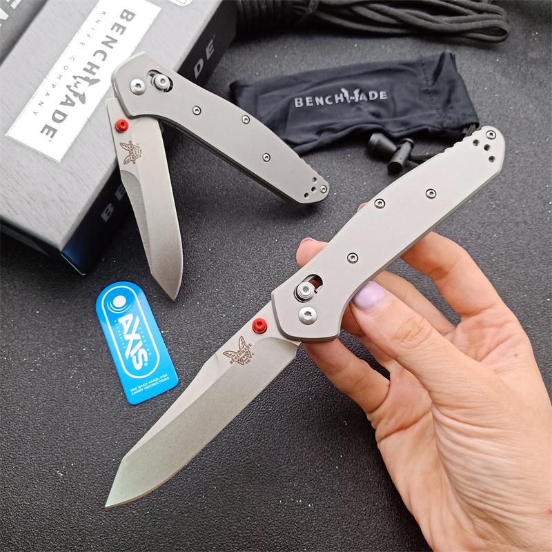BENCHMADE BM 940 Folding Knife M390 Folding Knife M390 Blade TC4-Titanium Handle Outdoor Camping Tactical Pocket Knives 940-1 EDC Tools
BENCHMADE BM 940 Folding Knife M390 Folding Knife M390 Blade TC4-Titanium Handle Outdoor Camping Tactical Pocket Knives 940-1 EDC Tools
