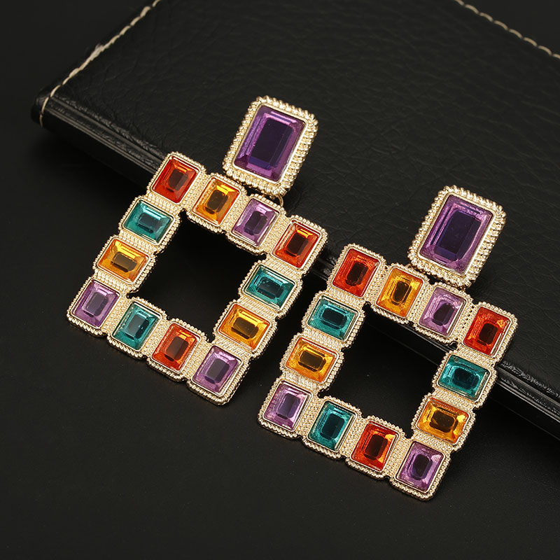 Large Square Dangle Earrings For Women Charm Vintage Gold Color Fashion Crystal Drop Earring Bohemian Bride Jewelry
Large Square Dangle Earrings For Women Charm Vintage Gold Color Fashion Crystal Drop Earring Bohemian Bride Jewelry