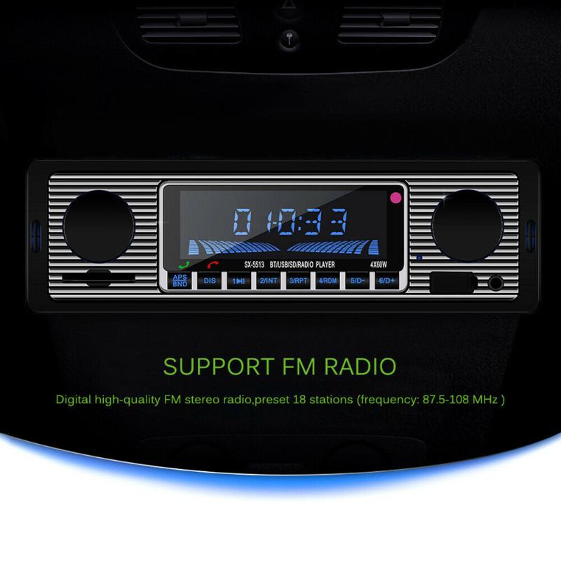 USB AUX Classic Car Radio Bluetooth Stereo Player FM MP3 In-dash Head Unit with Memory Card FKU66
USB AUX Classic Car Radio Bluetooth Stereo Player FM MP3 In-dash Head Unit with Memory Card FKU66