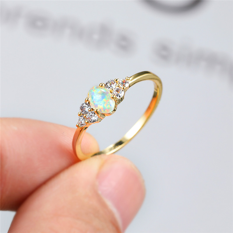 Dainty Female White Oval Opal Ring Charm Gold Color Thin Wedding Rings For Women Vintage Round Crystal Stone Engagement Ring
Dainty Female White Oval Opal Ring Charm Gold Color Thin Wedding Rings For Women Vintage Round Crystal Stone Engagement Ring