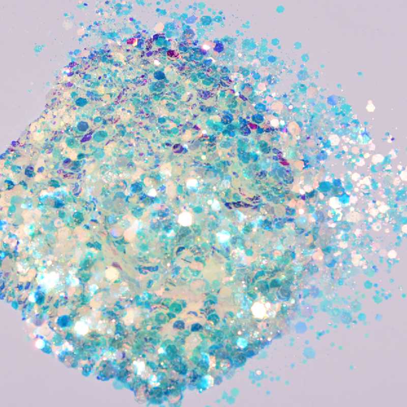 Mermaid Chunky Glitter 1KG In Opp Bag Face ,Body ,Eye , Nail Festival Chunky Holographic Glitter Dimond Bulk CMD2358