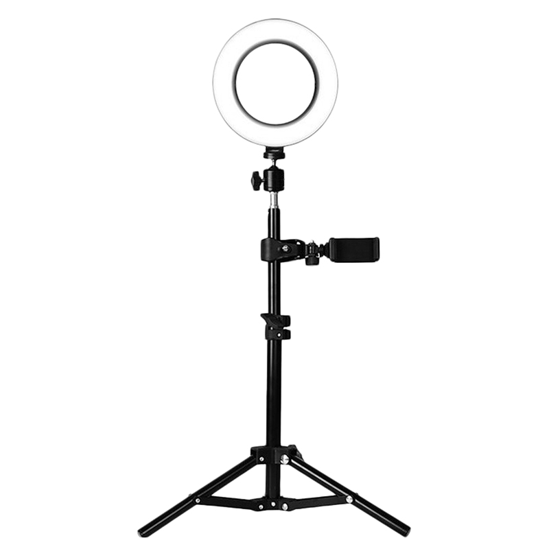 6-Inch LED Tri-Color Ring Fill Light, 50cm Tripod Kit, Live Selfie Beauty Light, Suitable for Video / Photography
6-Inch LED Tri-Color Ring Fill Light, 50cm Tripod Kit, Live Selfie Beauty Light, Suitable for Video / Photography