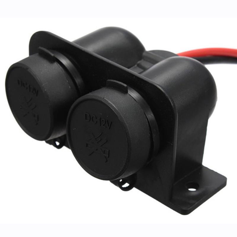 Car Motorcycle Cigarette Lighter Black 12V 2-way Waterproof Cover Double Dual Socket Splitter Plug Connector Adapter Accessories
Car Motorcycle Cigarette Lighter Black 12V 2-way Waterproof Cover Double Dual Socket Splitter Plug Connector Adapter Accessories