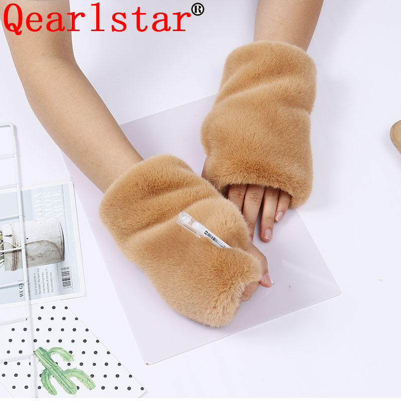 Qearlstar Soft Cute Warm Gloves Faux Fur Plush Fingerless Mittens Women Men Girl Solid Fashion Velvet Lining Fur Gloves DW43
Qearlstar Soft Cute Warm Gloves Faux Fur Plush Fingerless Mittens Women Men Girl Solid Fashion Velvet Lining Fur Gloves DW43