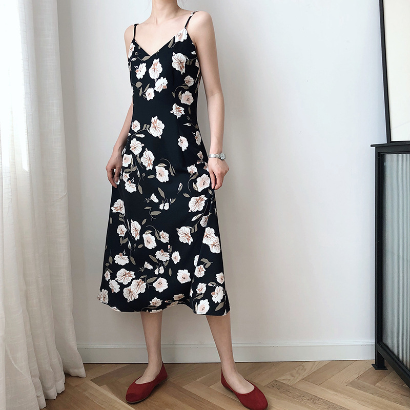 Sherhure 2020 Sleeveless Elegant Summer Long Flower Print Strap V-Neck Women Casual Sexy Boho Dress Vestidos, Black
Sherhure 2020 Sleeveless Elegant Summer Long Flower Print Strap V-Neck Women Casual Sexy Boho Dress Vestidos, Black