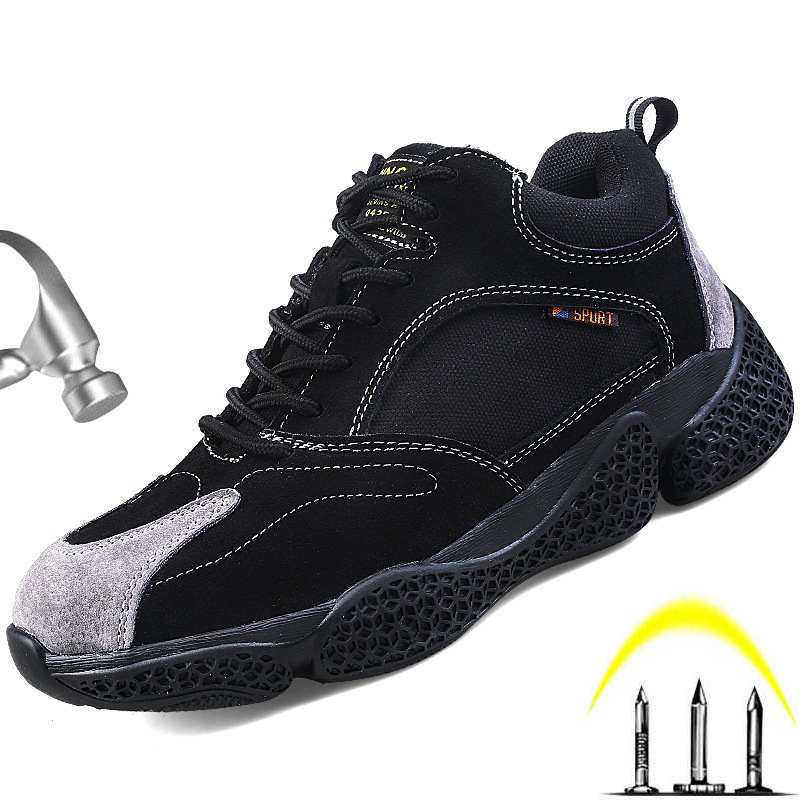 2020 New Design Work Safety Shoes Men Cow Leather Construction Boots Anti-smashing Steel Toe Cap Shoes Men Sneakers, Colour 2
2020 New Design Work Safety Shoes Men Cow Leather Construction Boots Anti-smashing Steel Toe Cap Shoes Men Sneakers, Colour 2
