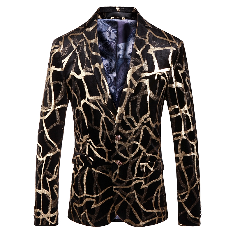 Brand Men Floral Blazer Wedding Party Colorful Plaid Gold Black Sequins Design DJ Singer Suit Jacket Fashion Outfit
Brand Men Floral Blazer Wedding Party Colorful Plaid Gold Black Sequins Design DJ Singer Suit Jacket Fashion Outfit