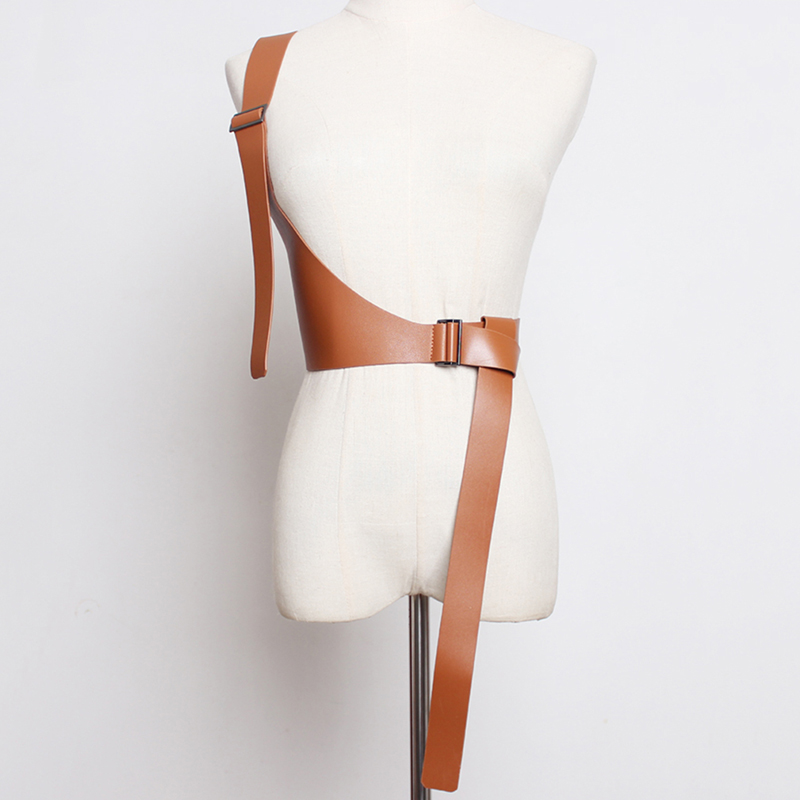 Fashion Harajuku One Shoulder Body Strap PU Leather Retro Bondage Harness Waist Belt Womens Straps Suspenders Belt, Black;brown
Fashion Harajuku One Shoulder Body Strap PU Leather Retro Bondage Harness Waist Belt Womens Straps Suspenders Belt, Black;brown
