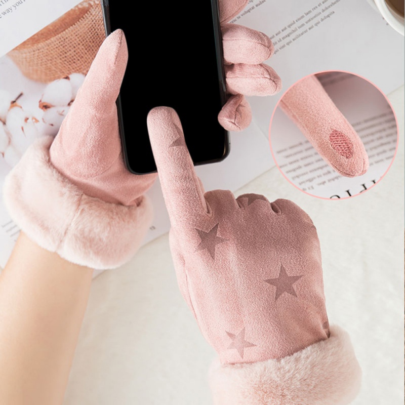 Suede Warm Gloves Double Plus Velvet Thick Windproof Cold Riding Touch Screen Gloves
Suede Warm Gloves Double Plus Velvet Thick Windproof Cold Riding Touch Screen Gloves