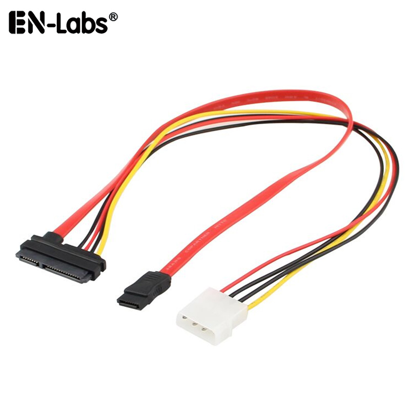 SATA Data Powr Combo Cable,SATA 22P 15 7pin to SATA 3 & Molex 4pin IDE SSD Adpater Cable,SATA III w/ Molex 4 pin to HDD
SATA Data Powr Combo Cable,SATA 22P 15 7pin to SATA 3 & Molex 4pin IDE SSD Adpater Cable,SATA III w/ Molex 4 pin to HDD